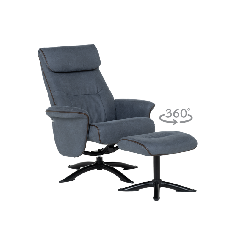 Кресло с табуретка EMA  ⋙ на цена от 576.00лв  - Allegro-bg.com