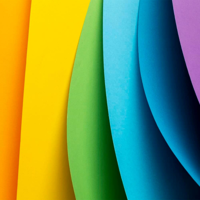 Цветна хартия А4, 80 г, 500 л, 15 ярки цвята 220171