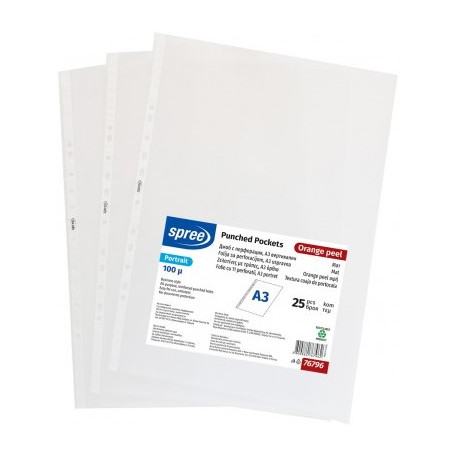 Папка джоб А3, 100 мкм, вертикален, мат 163841