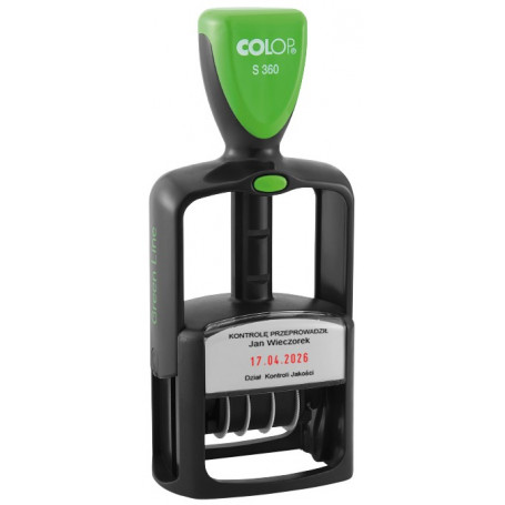 Датник Colop S 360 Green Line, 30 x 45 мм 300202