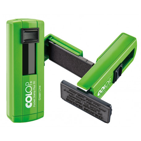 Печат Colop Pocket Stamp Plus 30 Green Line, 18 х 47 мм 300177