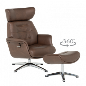 Кресло с табуретка TEDY  ⋙ на цена от 984.00лв  - Allegro-bg.com