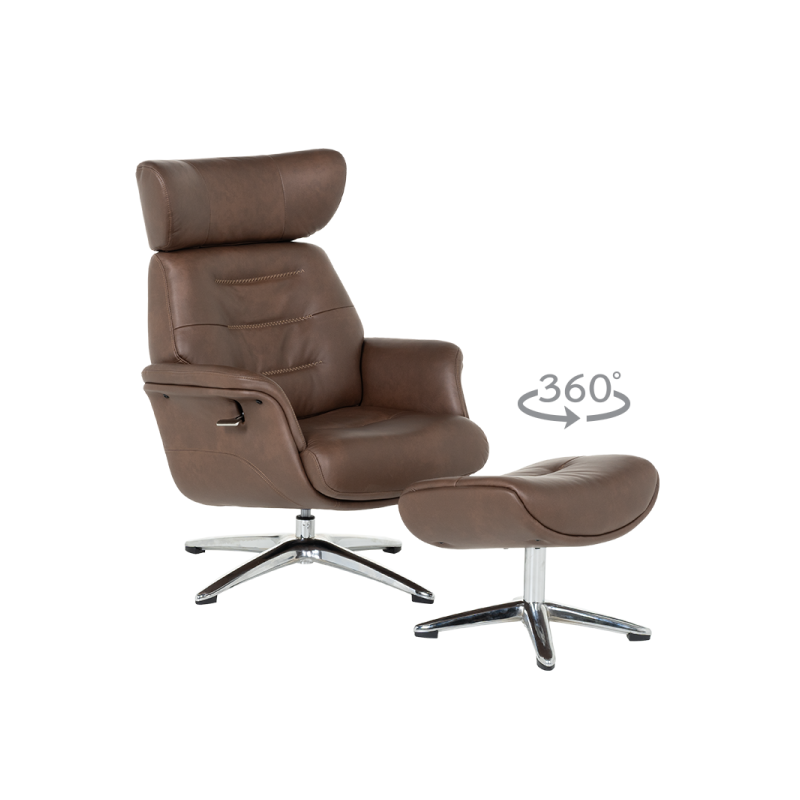 Кресло с табуретка TEDY  ⋙ на цена от 984.00лв  - Allegro-bg.com