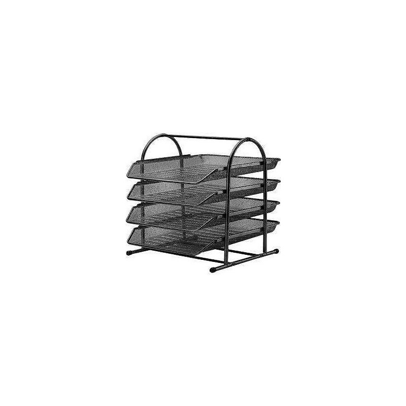 Хоризонтална поставка, метална мрежа, 4 бр. комплект 160210