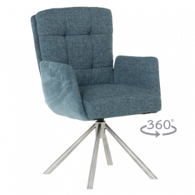 Трапезен стол KEILA - син ⋙ на цена от 321.60лв  - Allegro-bg.com