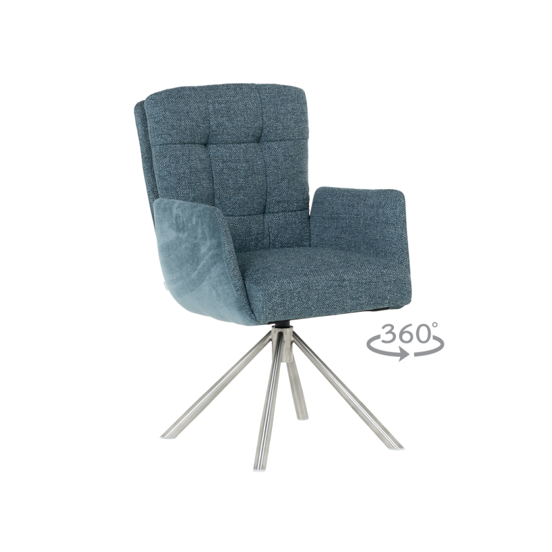 Трапезен стол KEILA - син ⋙ на цена от 321.60лв  - Allegro-bg.com