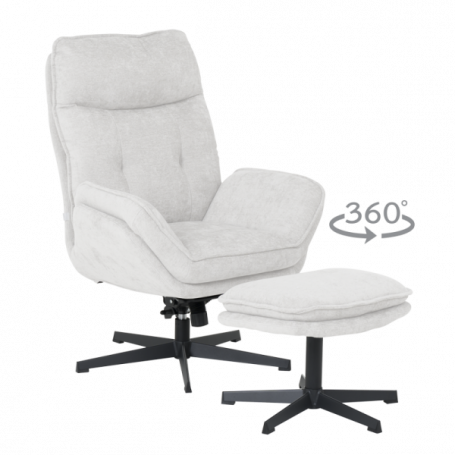 Кресло с табуретка ANDREA ⋙ на цена от 624.00лв  - Allegro-bg.com