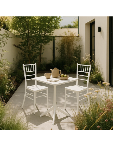 Градински стол SAFI - бял ⋙ на цена от 39.60лв  - Allegro-bg.com