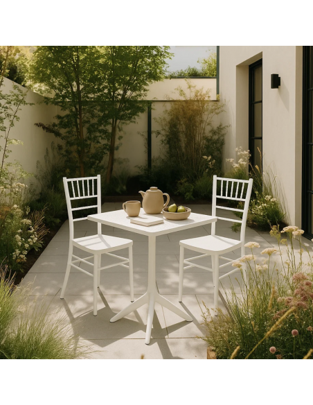 Градински стол SAFI - бял ⋙ на цена от 39.60лв  - Allegro-bg.com