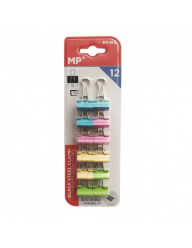 Щипки 19 мм, 12 бр., пастел ⋙ на цена от 1.99лв  - Allegro-bg.com