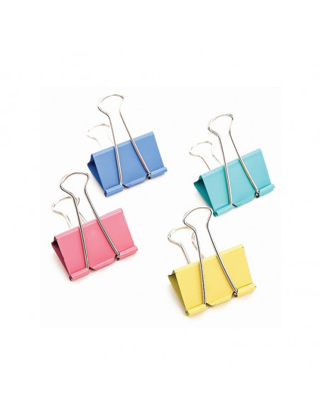 Щипки 19 мм, 12 бр., пастел ⋙ на цена от 1.99лв  - Allegro-bg.com