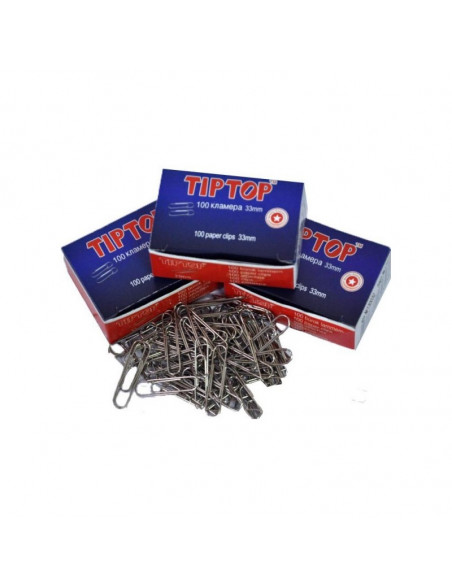 Кламери Tip-Top 33 мм, 100 ⋙ на цена от 0.37лв  - Allegro-bg.com