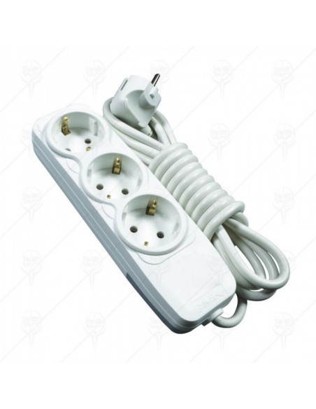 Разклонител, 3 гнезда, 5. ⋙ на цена от 12.20лв  - Allegro-bg.com