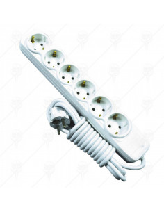 Разклонител, 6 гнезда, 3. ⋙ на цена от 12.24лв  - Allegro-bg.com