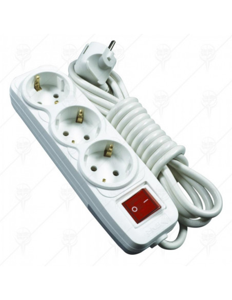 Разклонител, 3 гнезда, 2. ⋙ на цена от 9.76лв  - Allegro-bg.com