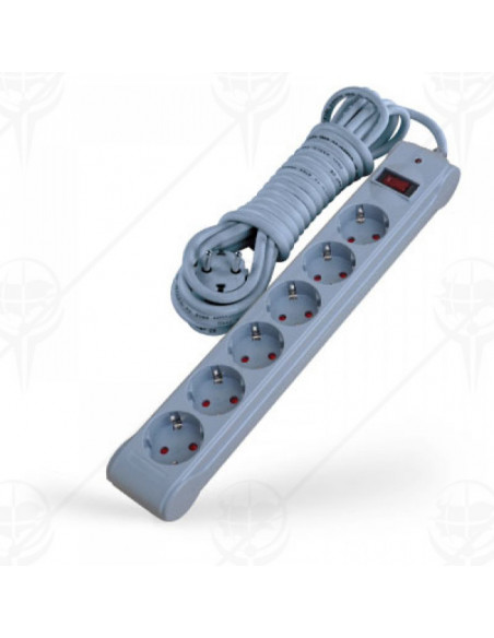 Разклонител, 6 гнезда, 5. ⋙ на цена от 18.37лв  - Allegro-bg.com