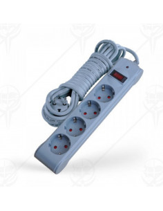 Разклонител, 4 гнезда, 5. ⋙ на цена от 16.50лв  - Allegro-bg.com