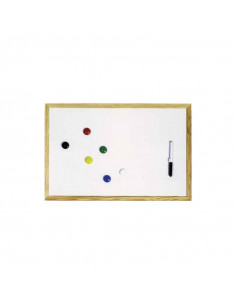 Бяла дъска с дървена рамка ⋙ на цена от 18.37лв  - Allegro-bg.com