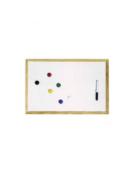 Бяла дъска с дървена рамка ⋙ на цена от 18.37лв  - Allegro-bg.com