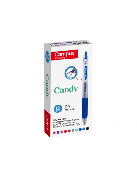 Химикалка Campus Candy, 0,7 мм, гелово мастило 220250