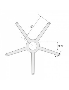 Звезда за офис стол - 300 ⋙ на цена от 32.00лв  - Allegro-bg.com 2