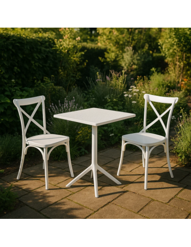 Градински стол NADOR - бял ⋙ на цена от 36.00лв  - Allegro-bg.com
