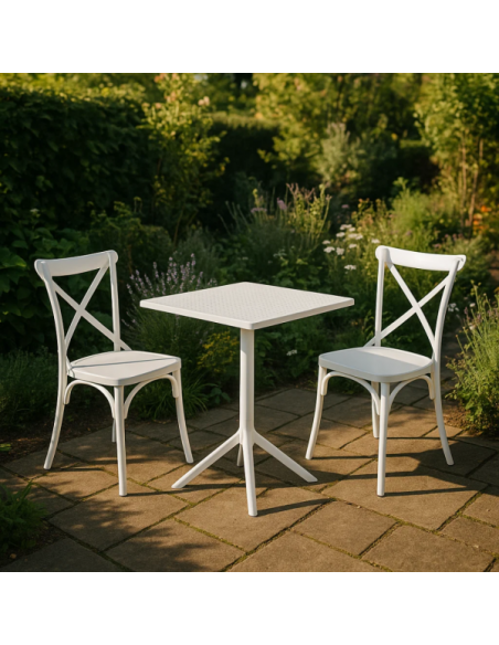 Градински стол NADOR - бял ⋙ на цена от 36.00лв  - Allegro-bg.com