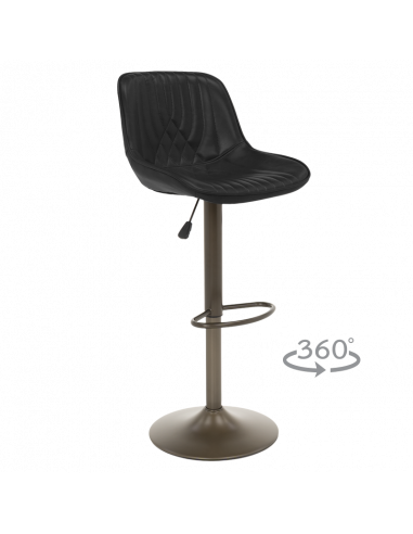 Бар стол PORUS - черно  ⋙ на цена от 73.20лв  - Allegro-bg.com