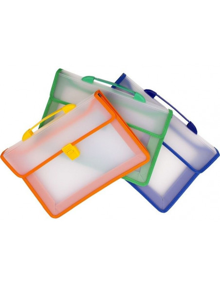 Чанта PVC, прозрачна, с цветни елементи 240123