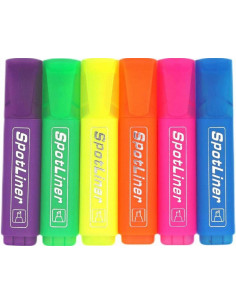 Текстмаркер SpotLiner, 6 цвята, комплект 1302366