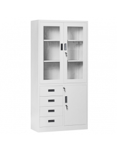 Метален шкаф Carmen CR-1278 J - сив ⋙ на цена от 228.00лв  - Allegro-bg.com 2