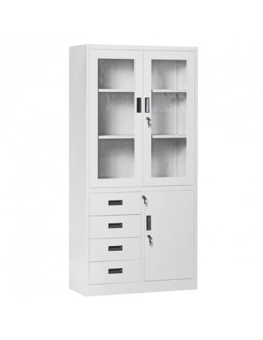 Метален шкаф Carmen CR-1278 J - сив ⋙ на цена от 228.00лв  - Allegro-bg.com