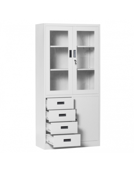 Метален шкаф Carmen CR-1278 J - сив ⋙ на цена от 228.00лв  - Allegro-bg.com