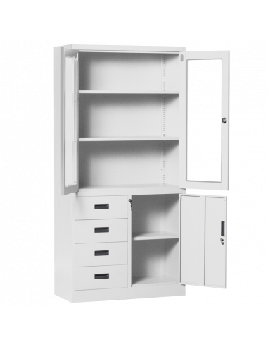 Метален шкаф Carmen CR-1278 J - сив ⋙ на цена от 228.00лв  - Allegro-bg.com