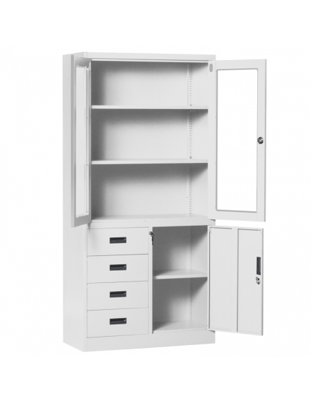 Метален шкаф Carmen CR-1278 J - сив ⋙ на цена от 228.00лв  - Allegro-bg.com