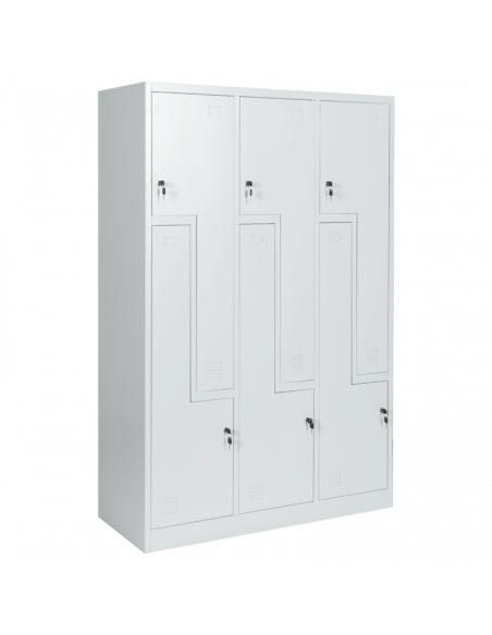 Метален шкаф Carmen CR-1294 J - сив ⋙ на цена от 259.20лв  - Allegro-bg.com
