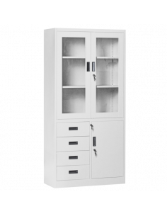 Метален шкаф Carmen CR-1278 J - сив ⋙ на цена от 228.00лв  - Allegro-bg.com