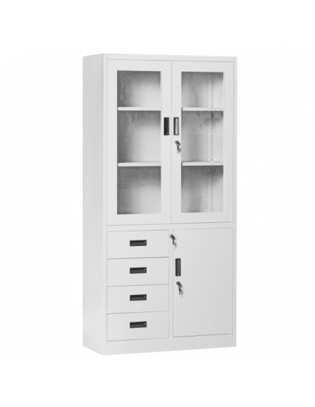 Метален шкаф Carmen CR-1278 J - сив ⋙ на цена от 228.00лв  - Allegro-bg.com