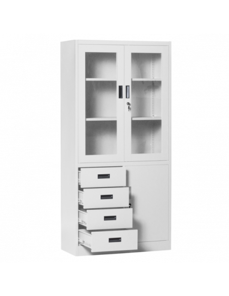 Метален шкаф Carmen CR-1278 J - сив ⋙ на цена от 228.00лв  - Allegro-bg.com