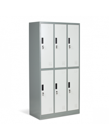 Метален шкаф Carmen CR-1243 J LUX - сив / тъмносив ⋙ на цена от 252.00лв  - Allegro-bg.com
