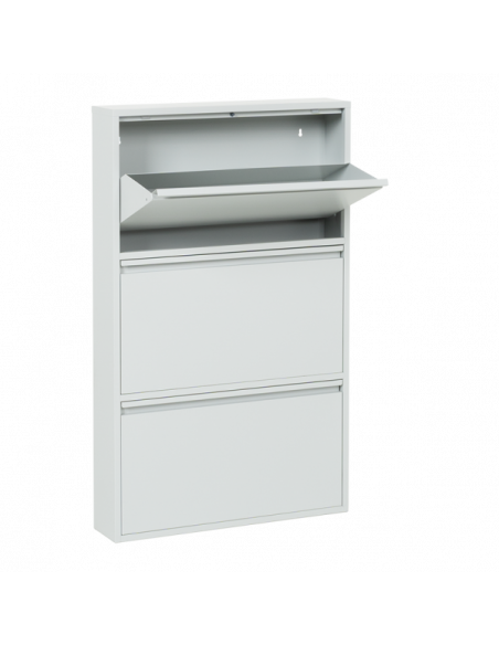 Метален шкаф за обувки Carmen CR-1228 E J - сив ⋙ на цена от 129.60лв  - Allegro-bg.com