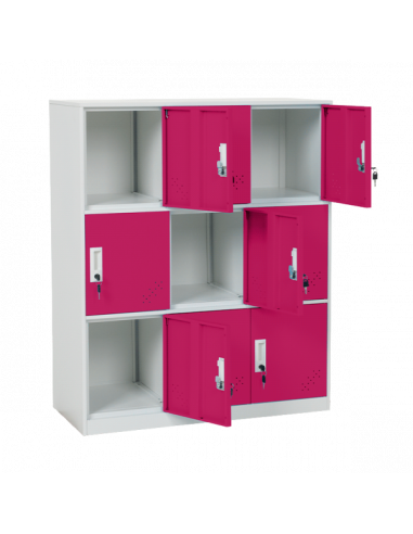Метален шкаф Carmen CR-1298 J - бял / розов ⋙ на цена от 177.60лв  - Allegro-bg.com
