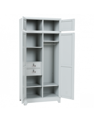 Метален шкаф Carmen CR-1229 J - сив ⋙ на цена от 259.20лв  - Allegro-bg.com