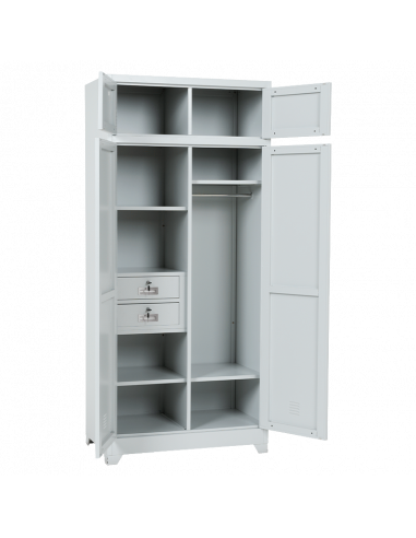 Метален шкаф Carmen CR-1229 J - сив ⋙ на цена от 259.20лв  - Allegro-bg.com