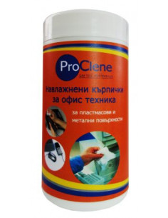 Кърпички ProClene за офис техника, навлажнени, в туба 111401
