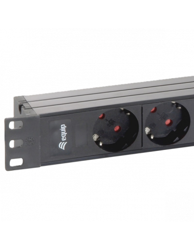 Разклонител за 19“ шкаф 9X220V ⋙ на цена от 22.50лв  - Allegro-bg.com