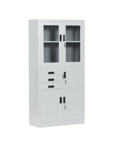Метален шкаф Carmen CR-1240 E K - сив ⋙ на цена от 252.00лв  - Allegro-bg.com