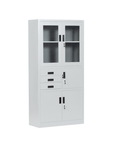 Метален шкаф Carmen CR-1240 E K - сив ⋙ на цена от 252.00лв  - Allegro-bg.com