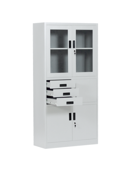 Метален шкаф Carmen CR-1240 E K - сив ⋙ на цена от 252.00лв  - Allegro-bg.com