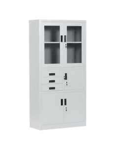 Метален шкаф Carmen CR-1240 E K - сив ⋙ на цена от 252.00лв  - Allegro-bg.com
